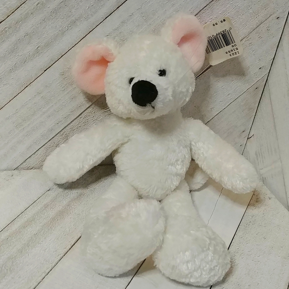 NWT Gund White Mouse Stuffed Animal